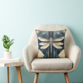 Art Deco Dragonfly Kissen