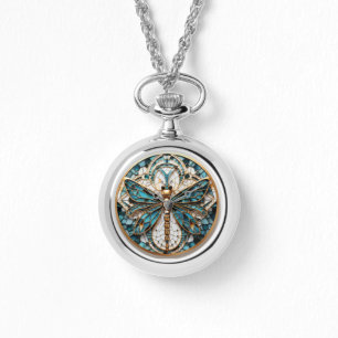 Art Deco Dragonfly Vintag Geometrisches Design Armbanduhr