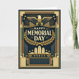 Art Deco Eagle Monument Memorial Day  Karte