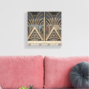 Art Deco-Echos von Messing und Rauch Leinwanddruck