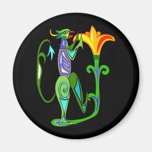 Art Déco Égyptien Avec Aimant À Fleur Lotus