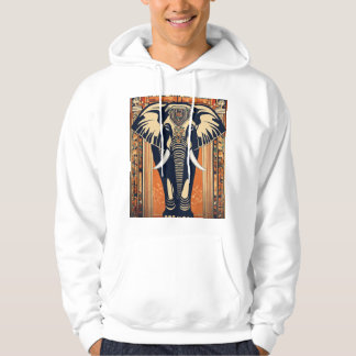Art-Deco-Elefant Hoodie