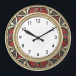 Art Deco Elegant Wall Große Wanduhr<br><div class="desc">Great clock design. You will love it like others. Be free to use this design for other product you like or to customize and add your text. Follow me for more. Thank you. Have a nice day.</div>