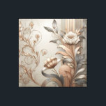 Art Deco: Elegante Botanicals und geometrische Lux Leinwanddruck<br><div class="desc">Diese digitale Kunst zeichnet sich durch ein elegantes,  texturiertes Design mit stilisierten floralen und botanischen Motiven in Gold- und Silbertönen aus,  die durch subtile geometrische Muster und reiche metallische Tönen geprägt sind und einen modernen,  zeitlosen Luxus ausstrahlen.</div>