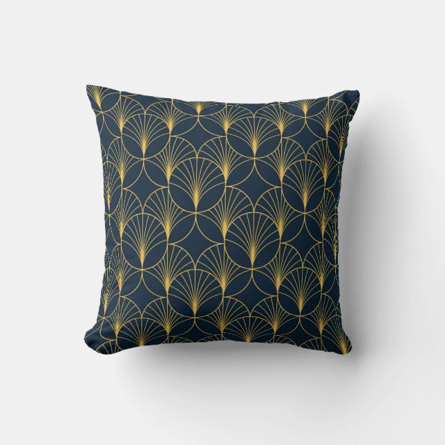 Art Deco Elegante: Fanmotive Kissen (Vorderseite)