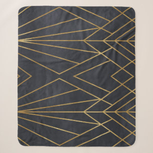 Art Deco Elegante: Geometrischer Glamour Sherpadecke