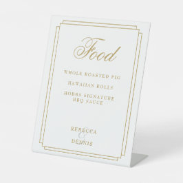 Art Deco Elegante Sockelschild
