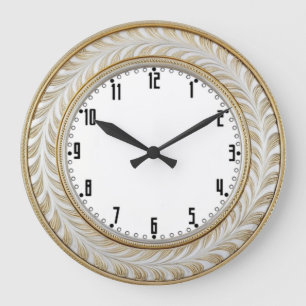 Art Deco Elegante Wand Große Wanduhr
