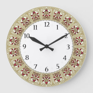Art Deco Elegante Wand Große Wanduhr