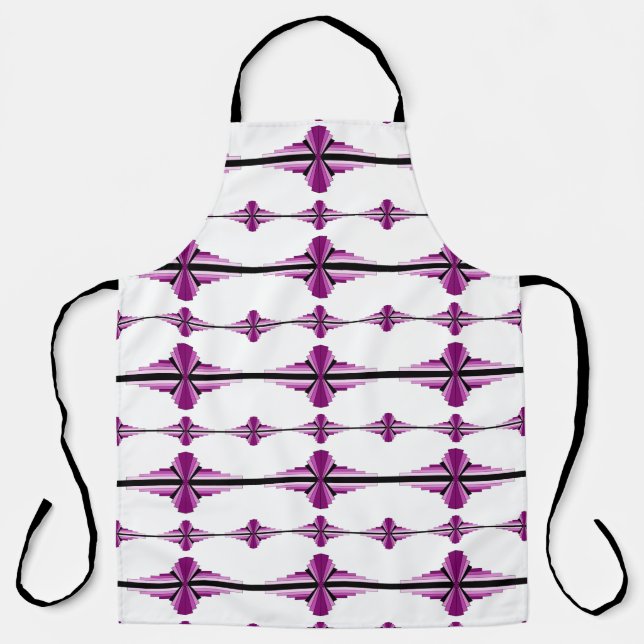 Art Deco-Elemente in Rosa Schürze (Vorderseite)