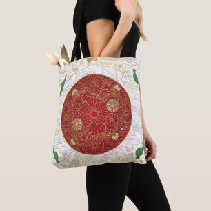 Art Deco-Erbeflagge   Japan Benutzerdefinierter Na Tasche