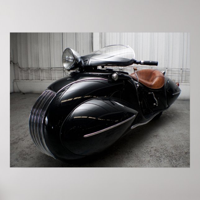 Art Deco Excelsior Henderson Poster (Vorne)