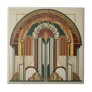 Art Deco Fan Keramik Tile Fliese