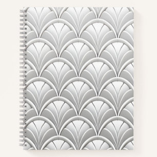 Art Deco Fan Muster Notizbuch