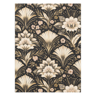Art Deco Fan Style Floral Pattern Tischdecke