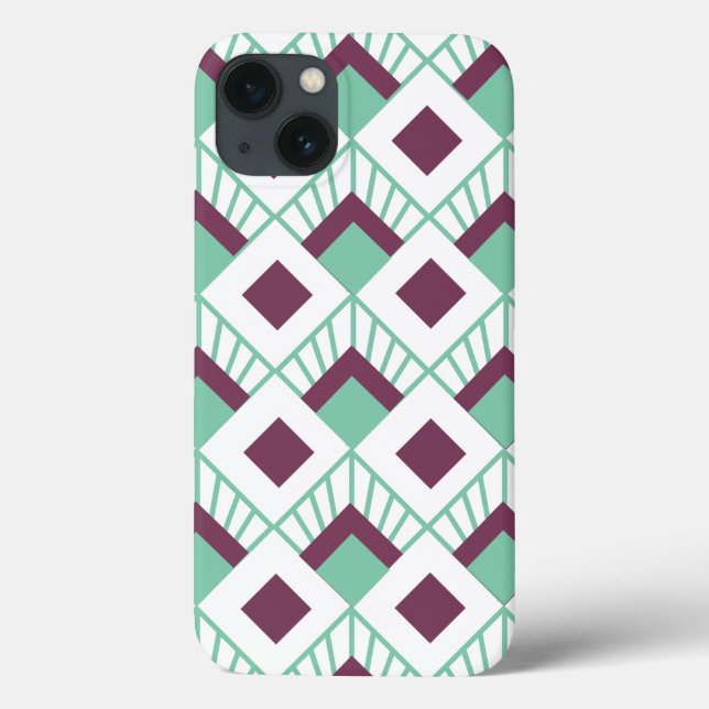 Art Deco Fans Case-Mate iPhone Hülle (Rückseite)
