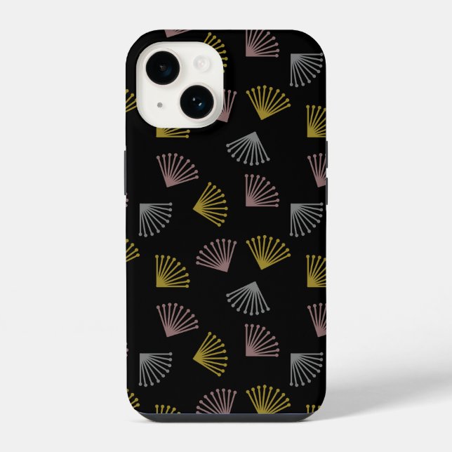 Art Deco Fans  iPhone 14 Hülle (Rückseite)