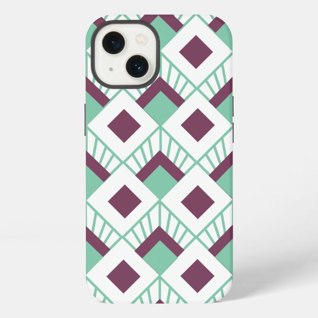 Art Deco Fans  iPhone Hülle (Rückseite)