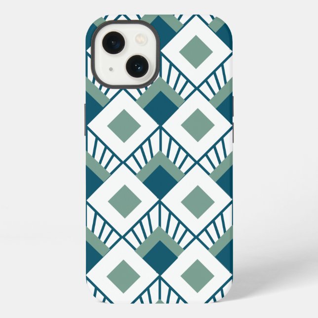 Art Deco Fans  iPhone Hülle (Rückseite)