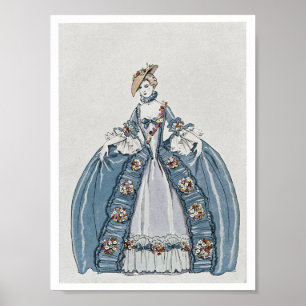 Art Deco Fashion Illustration Poster
