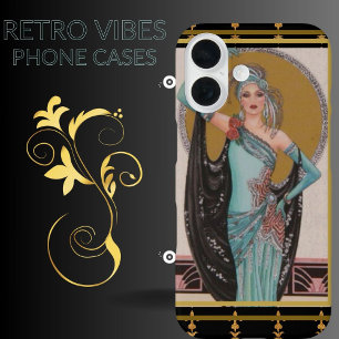 Art Deco Fashion Lady iPhone / iPad Gehäuse 16 Hülle
