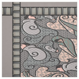 Art Deco Finlandia - Grays und Pink Stoff