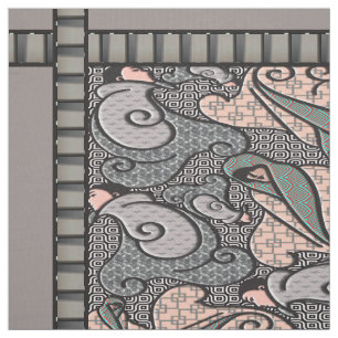 Art Deco Finlandia - Grays und Pink Stoff