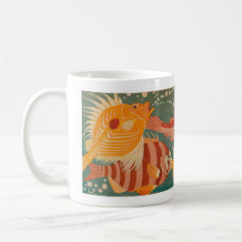 Art Deco Fish Design Tasse