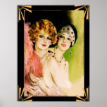 Art Deco Flapper Ladys Poster. Poster<br><div class="desc">Wenn Sie sich für den Download entscheiden, macht Ihr Walgreen Store Platinenplakate aus Ihrem Download in verschiedene Größen und in verschiedenen Texturen zu einem sehr guten Preis. Manchmal mit einem Rabatt. Ein Tipp von meinem US-Freund. Für Großbritannien siehe "Digital Printing" online. Ich habe dieses schöne Earl Christy-Bild mit einem Art-Déco-Rahmen...</div>