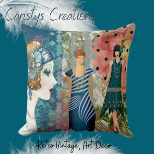 Art Deco Flappers Kissen