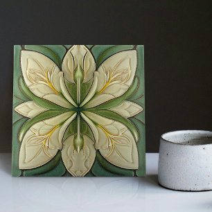 Art Deco Floral Deco Fliese