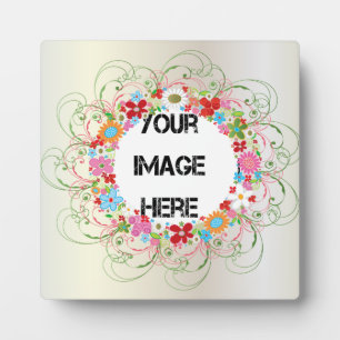 Art Deco Floral Fotoplatte
