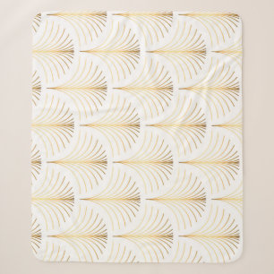 Art Deco Floral: Goldene Eleganz. Sherpadecke