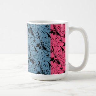 Art Deco Floral Kaffeetasse