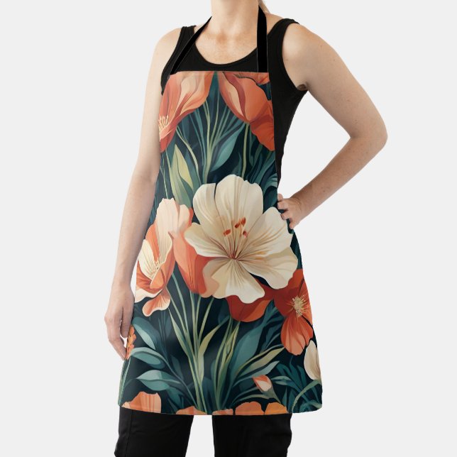 Art Deco Floral Schürze (InSitu)