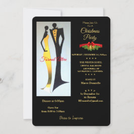 Art Deco Förmliche Weihnachtsfeier Party Einladung