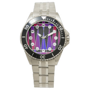 Art Deco "Fractured" (M Face) von Kenneth Yoncich Armbanduhr