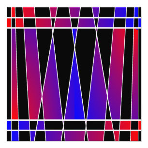 Art Deco "Fractured" von Kenneth Yoncich Fotodruck