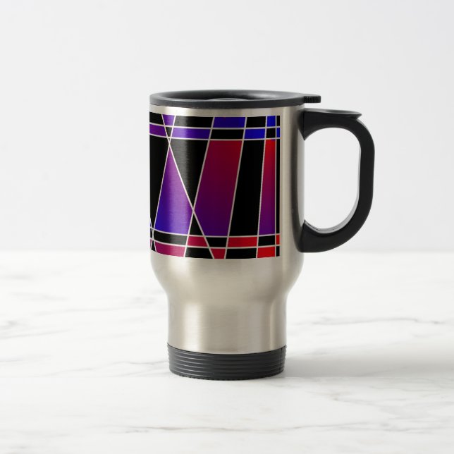 Art Deco "Fractured" von Kenneth Yoncich Reisebecher (Rechts)