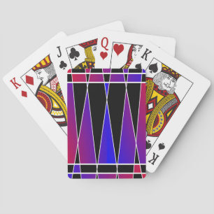 Art Deco "Fractured" von Kenneth Yoncich Spielkarten