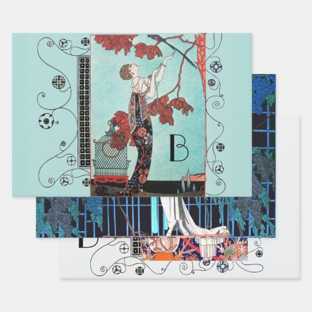 ART DECO FRAMAN Beauty Fashion Geschenkpapier Set (Set)
