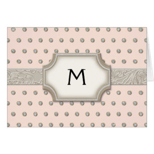 Art Deco Frame Champagne Silver Jewel Dots