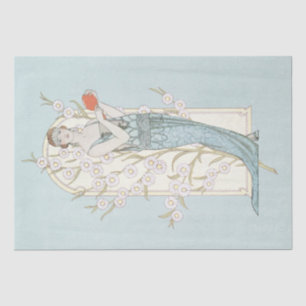 Art Deco, Französisch Lady Daisy Arch Seidenpapier