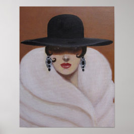 ART DECO FRAU POSTER