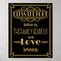 Art Déco Gatsby Bénissez la table