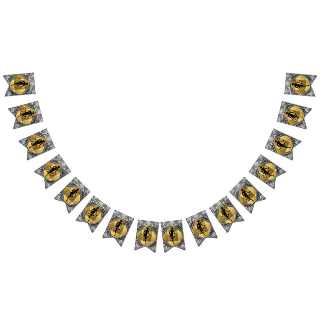 Art déco Gatsby d'aileron bannière d'étamine de 6 (Tout)