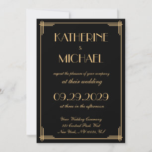 Art Deco Gatsby Einladung