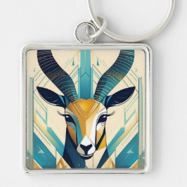 Art Deco Gazelle Schlüsselanhänger