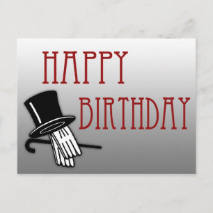 Art Deco Geburtstag Postkarte