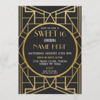 Art Deco Geburtstag Sweet 16 Gatsby Party